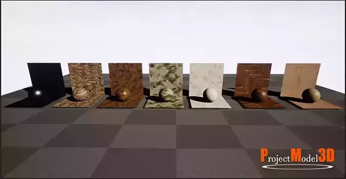 UE4-MaterialsPack-V001 different colored marbles Texture