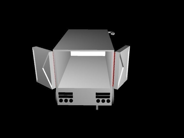 Coca-Cola truck Low-poly 3D model_12