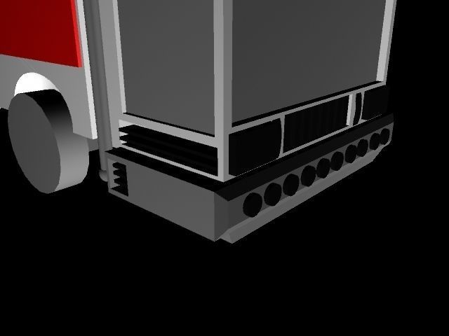 Coca-Cola truck Low-poly 3D model_7