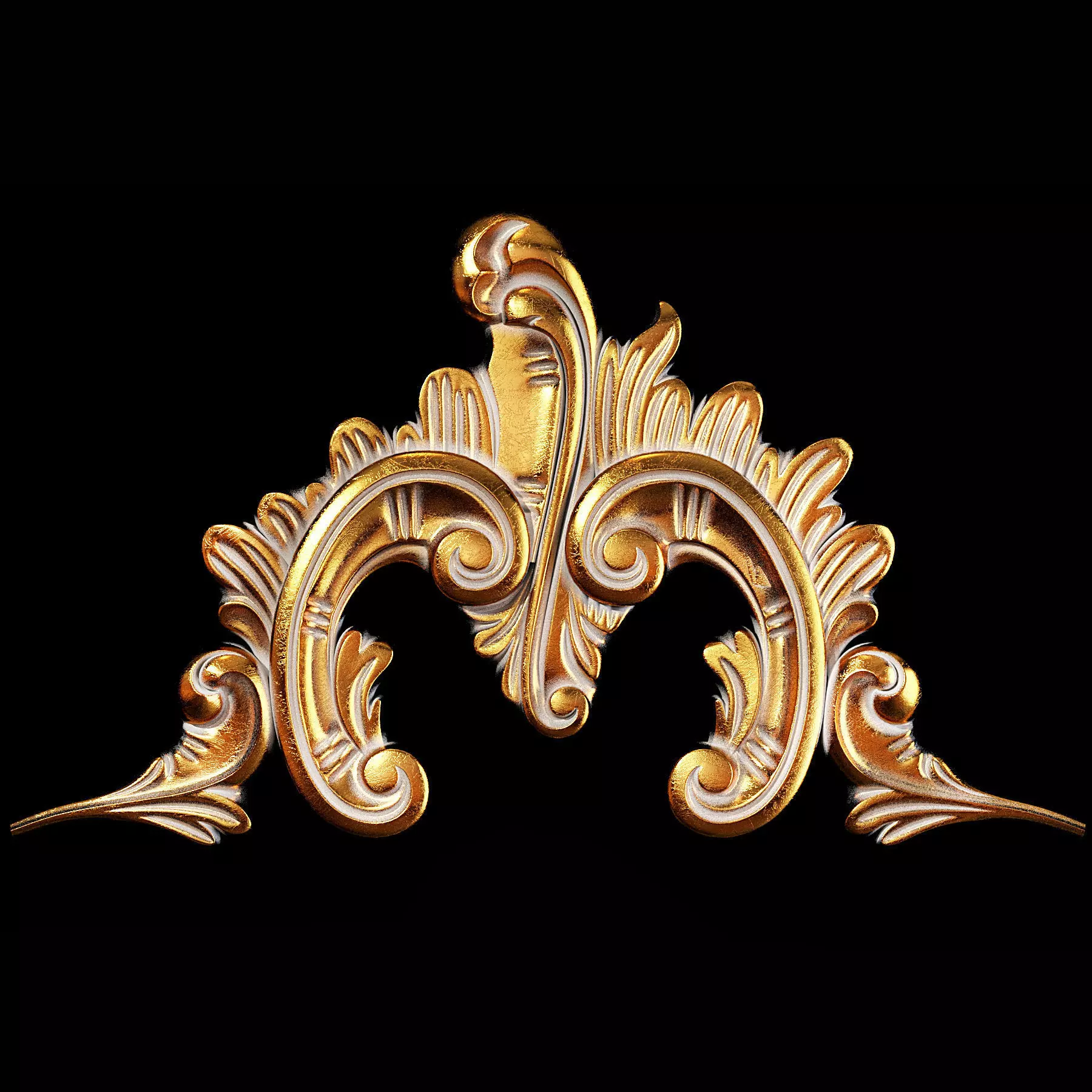 Classic carved 031 3D model