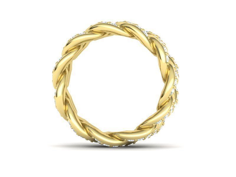 DIAMOND Cuban Link Heavy Chain Ring 9mm Wide 10US Size 3dmodel 3D print model_25