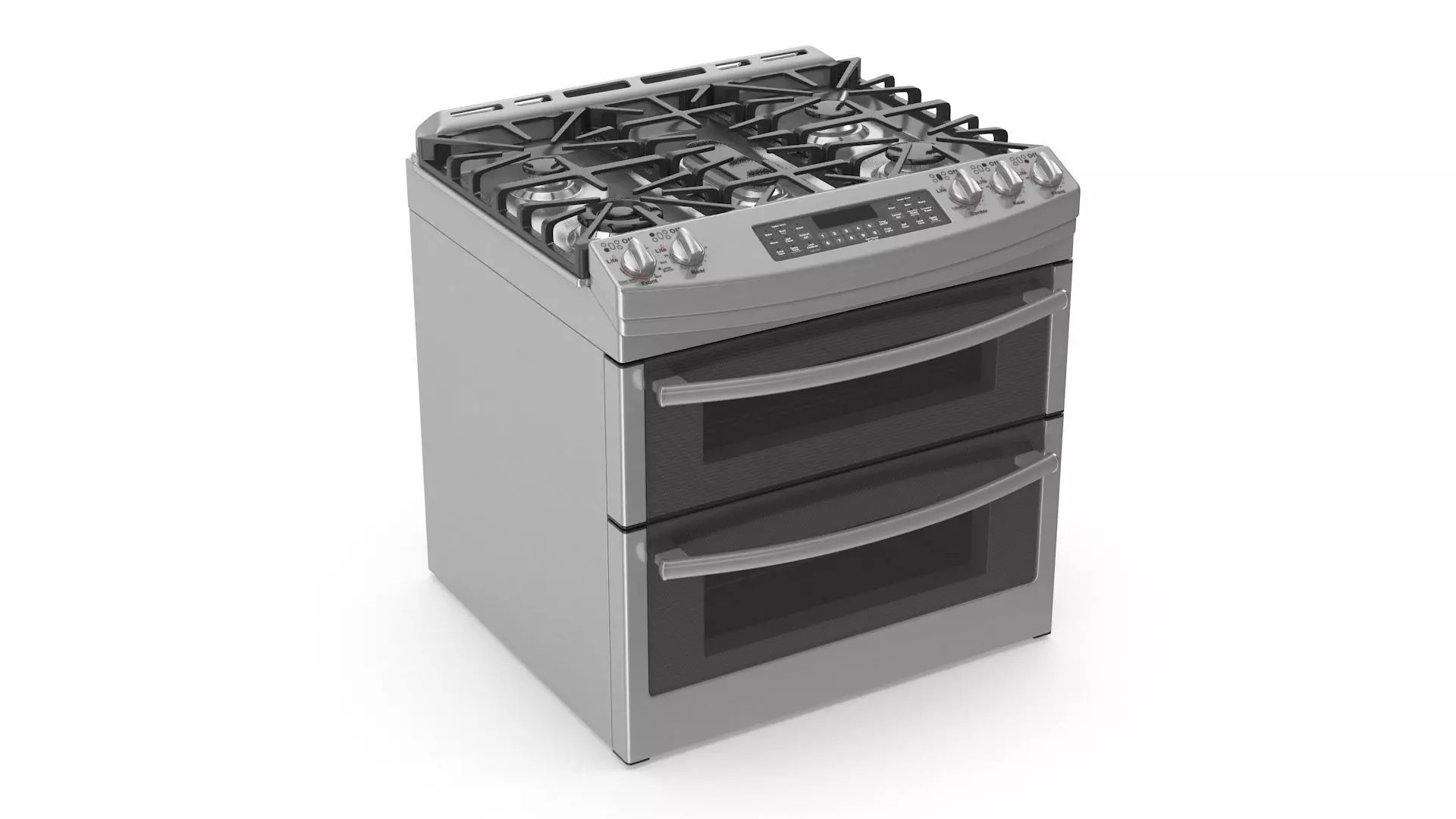 Oven Gas Range Low-poly 3D model_0
