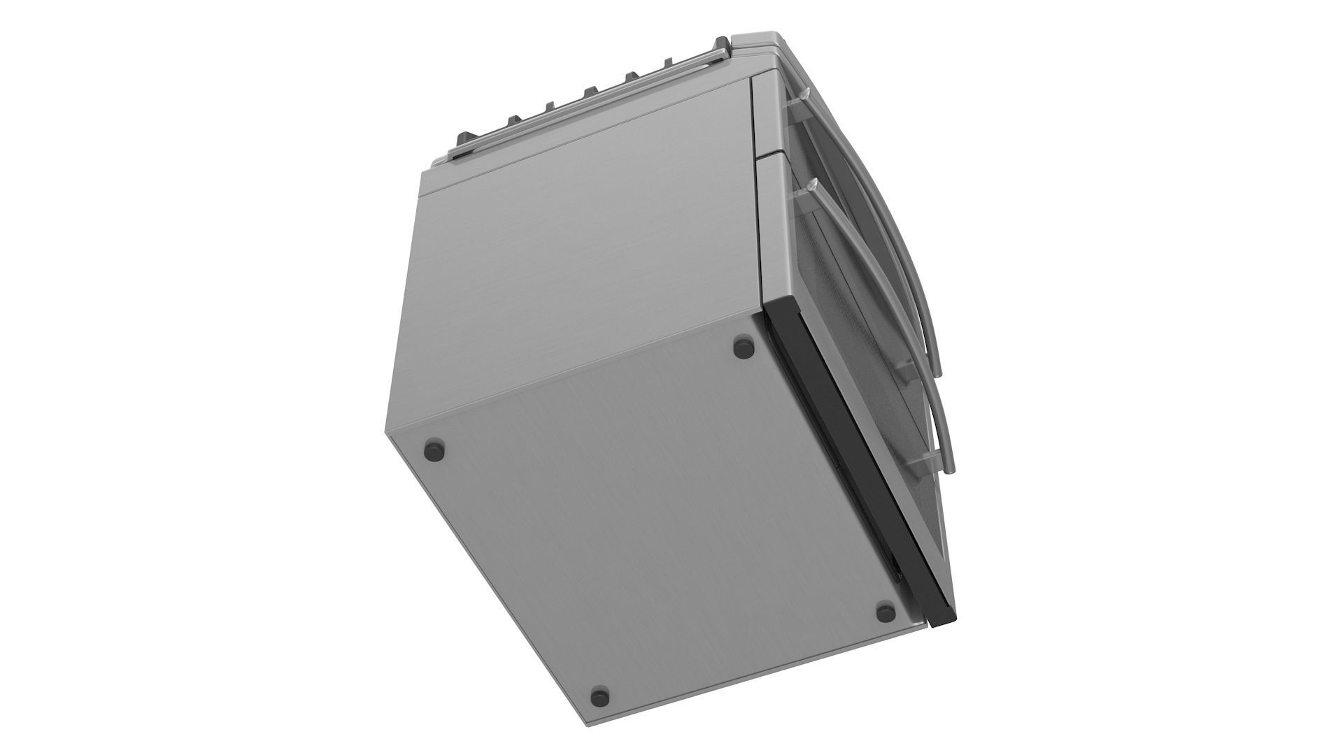 Oven Gas Range Low-poly 3D model_5