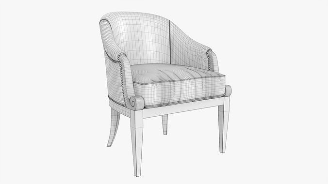 Armchair 11 3D model 7