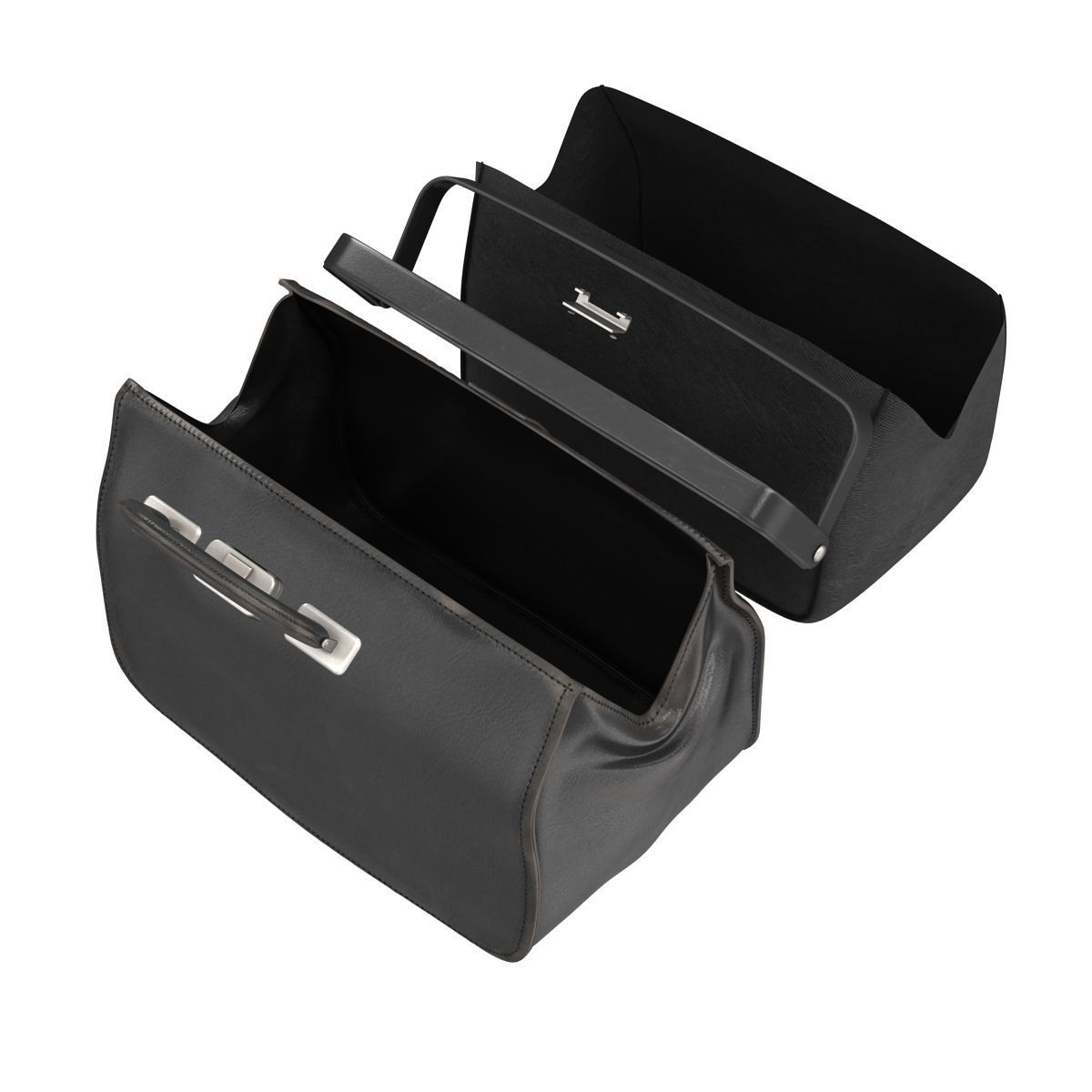 Doctors Black Bag Low-poly 3D model_7