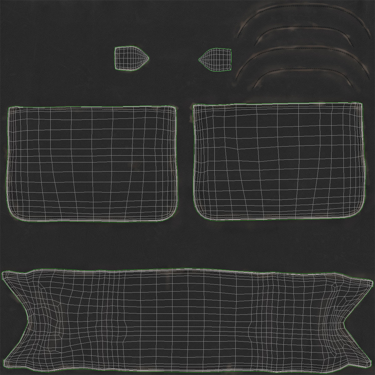 Doctors Black Bag Low-poly 3D model_15