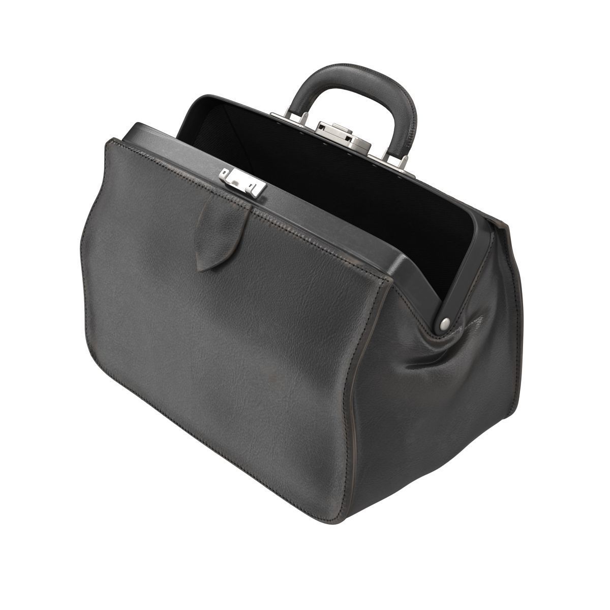 Doctors Black Bag Low-poly 3D model_2