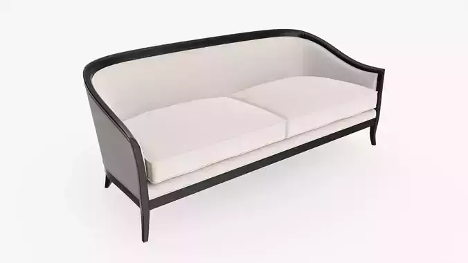Sofa cabriole style 02 3D model