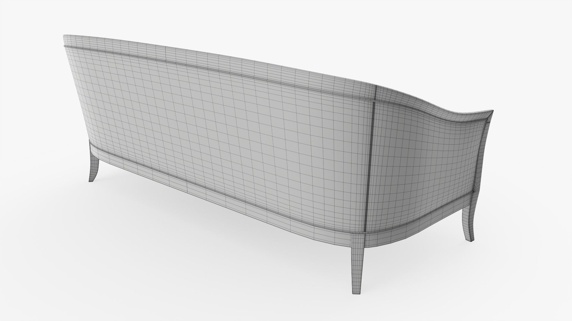 Sofa cabriole style 02 3D model_7