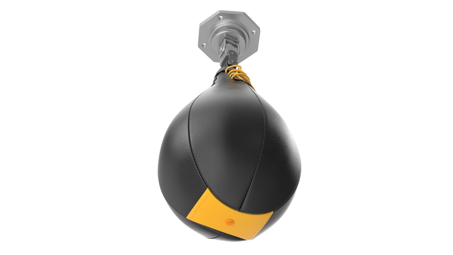 Speed Bag Low-poly 3D model_5