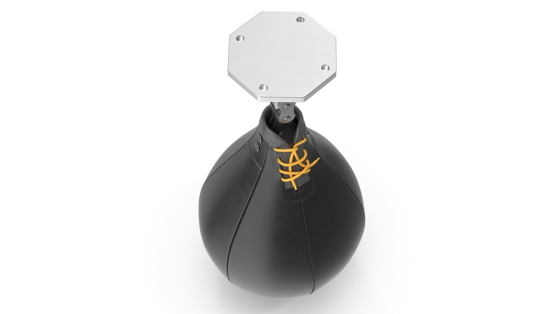 Speed Bag Low-poly 3D model_4