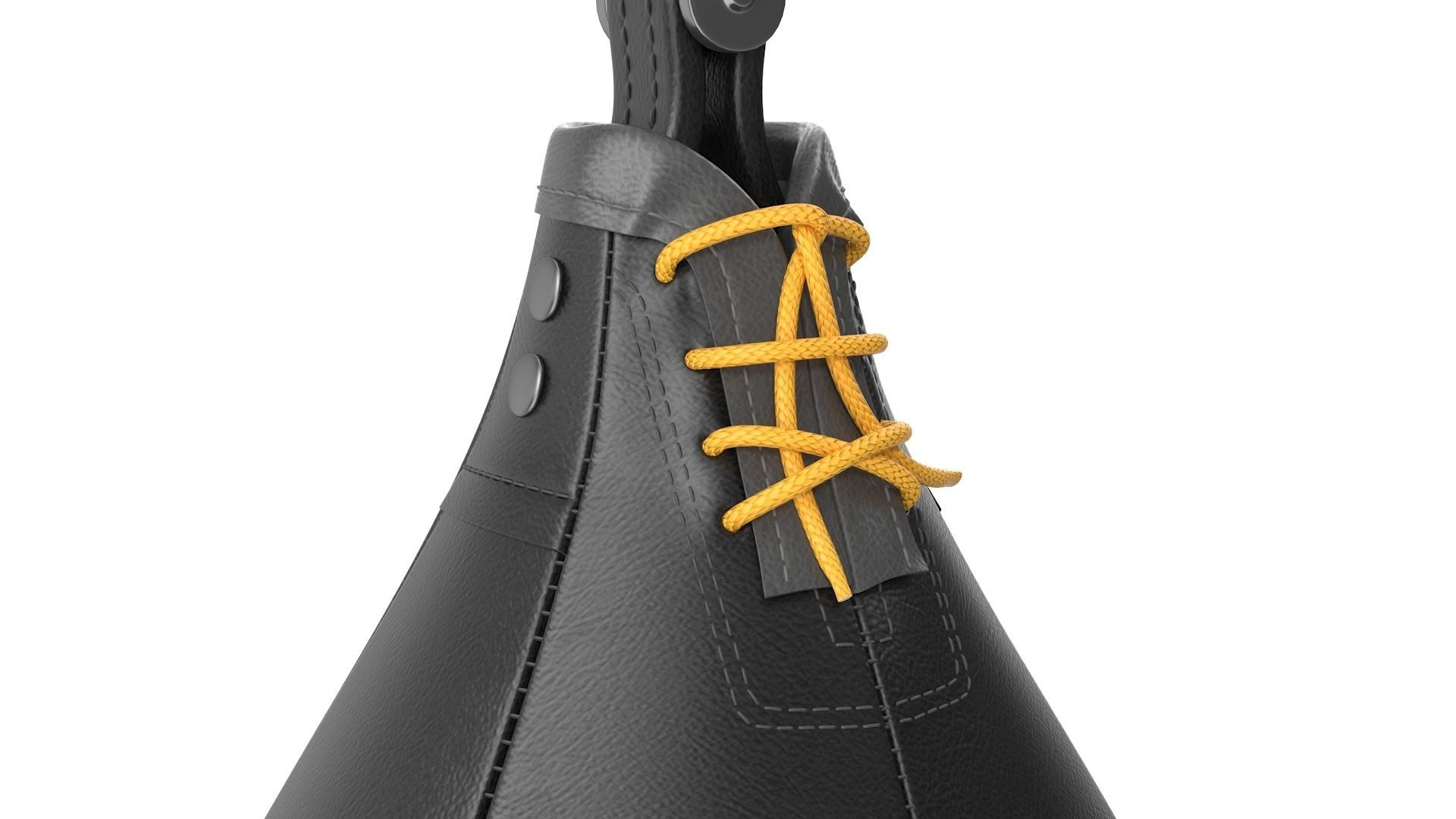 Speed Bag Low-poly 3D model_7