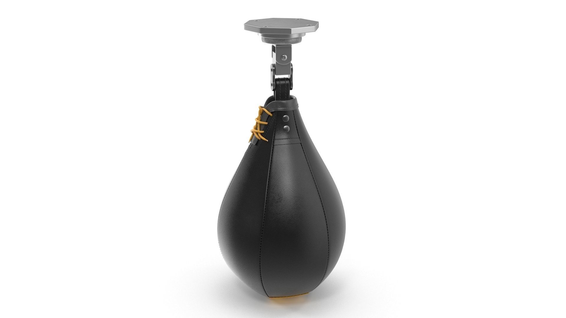 Speed Bag Low-poly 3D model_1