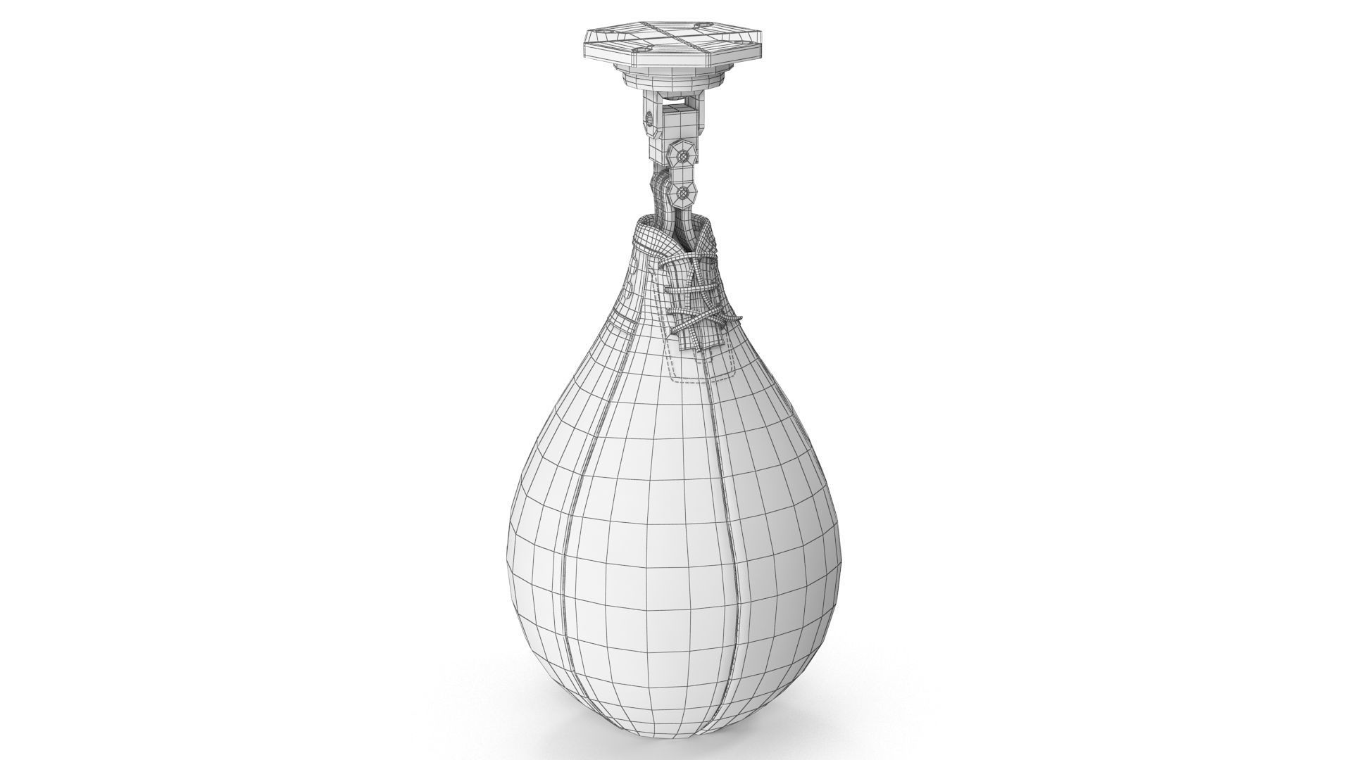 Speed Bag Low-poly 3D model_8