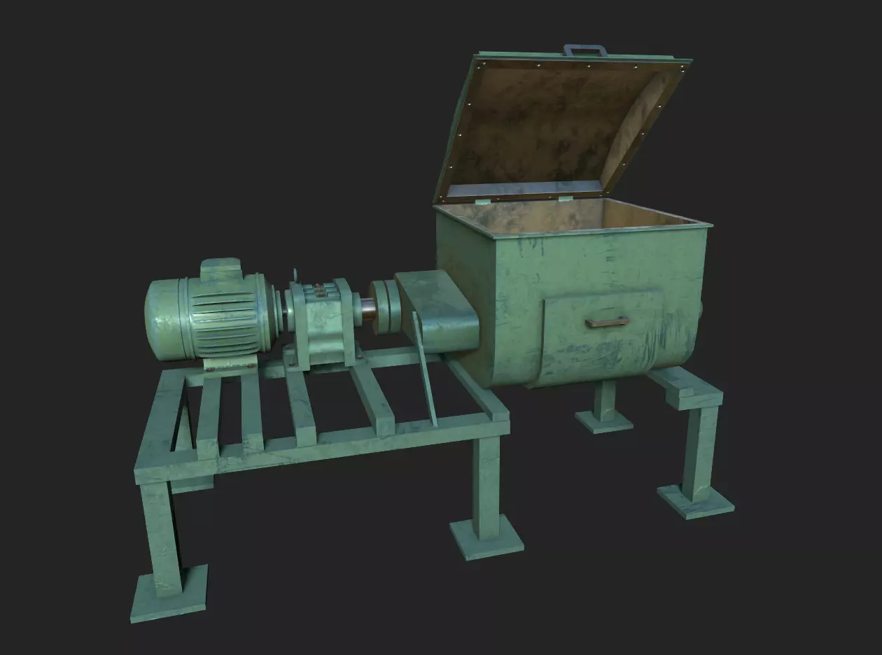 Z Blade Mixer Low-poly 3D model_0