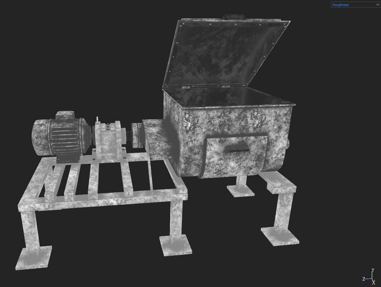 Z Blade Mixer Low-poly 3D model_11