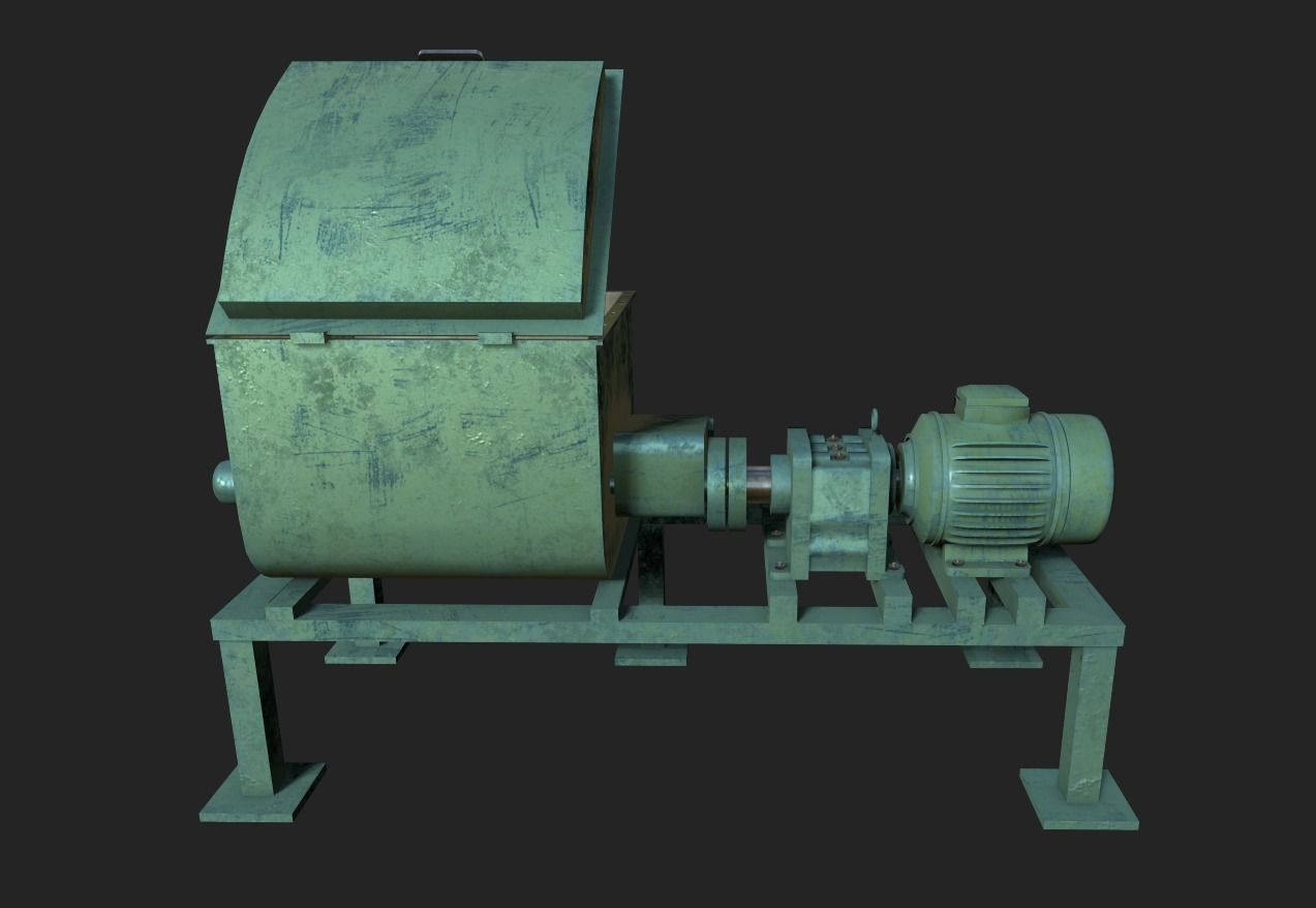 Z Blade Mixer Low-poly 3D model_4