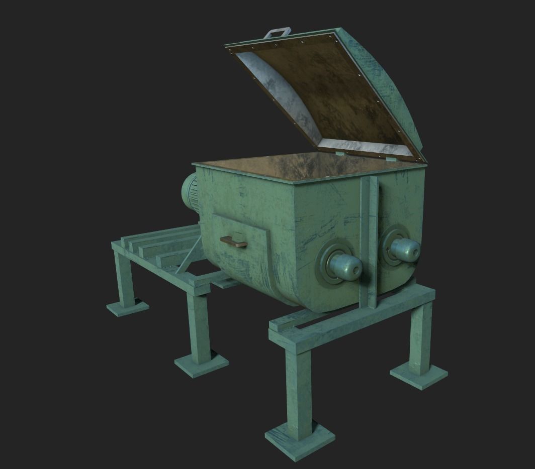 Z Blade Mixer Low-poly 3D model_1