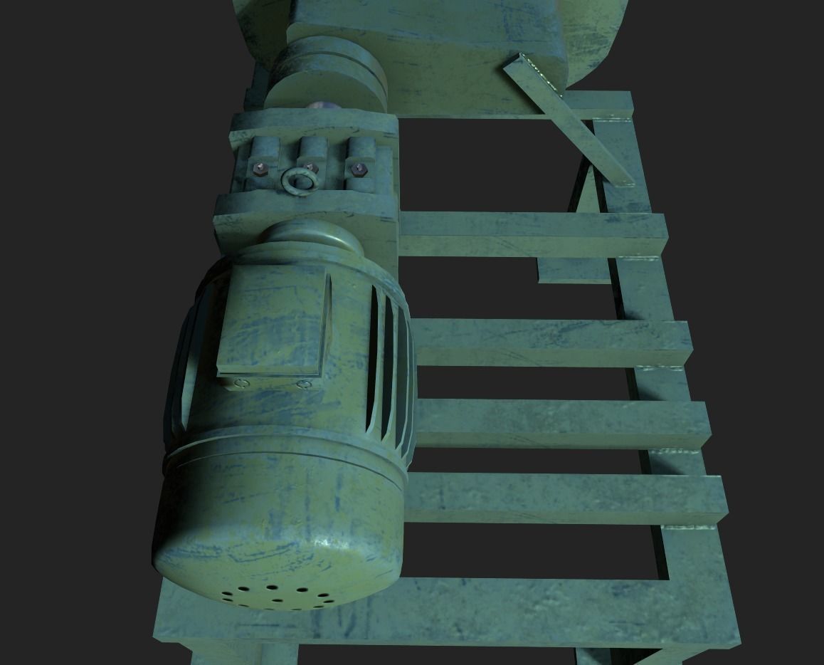 Z Blade Mixer Low-poly 3D model_8