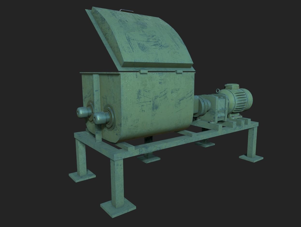 Z Blade Mixer Low-poly 3D model_3