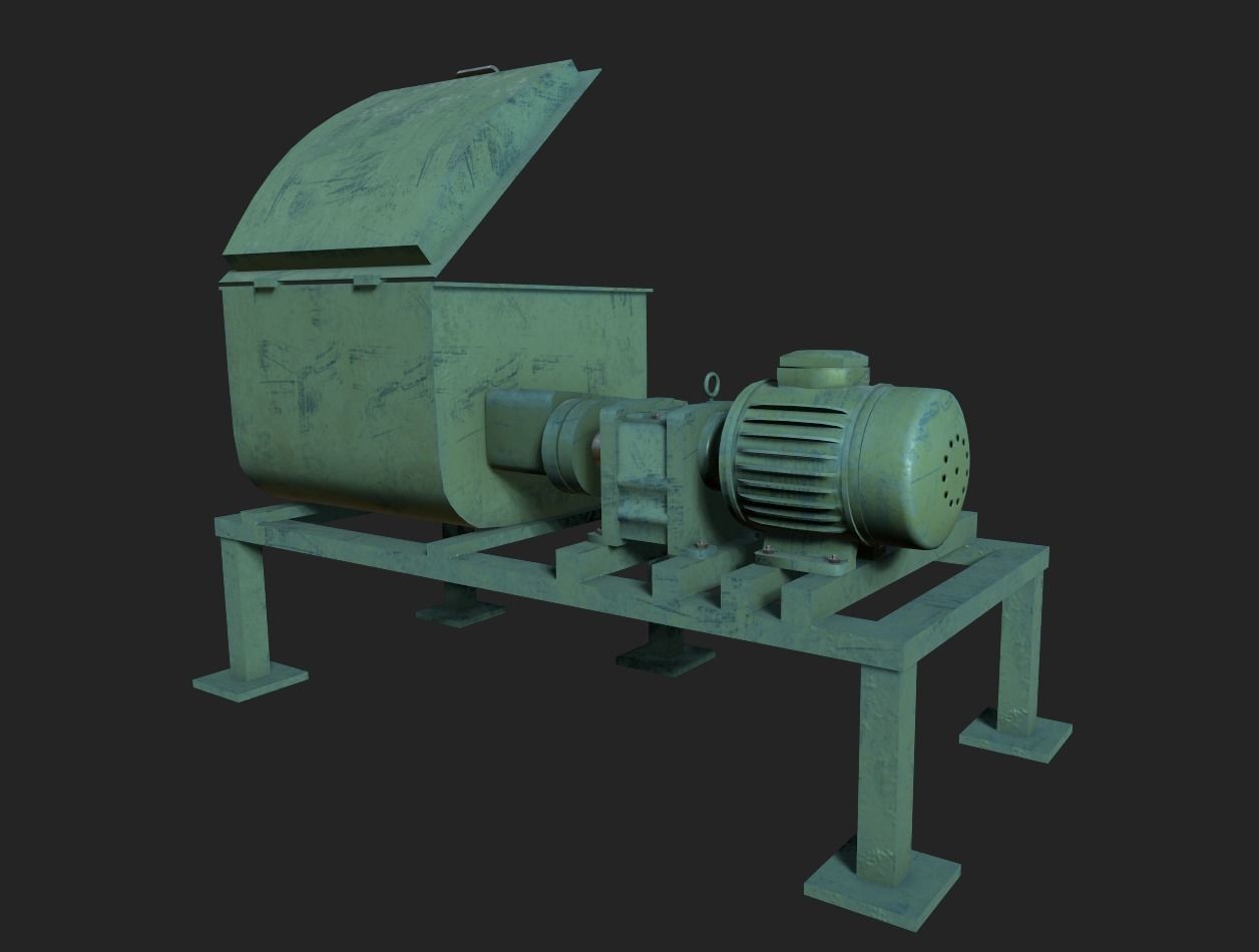 Z Blade Mixer Low-poly 3D model_5