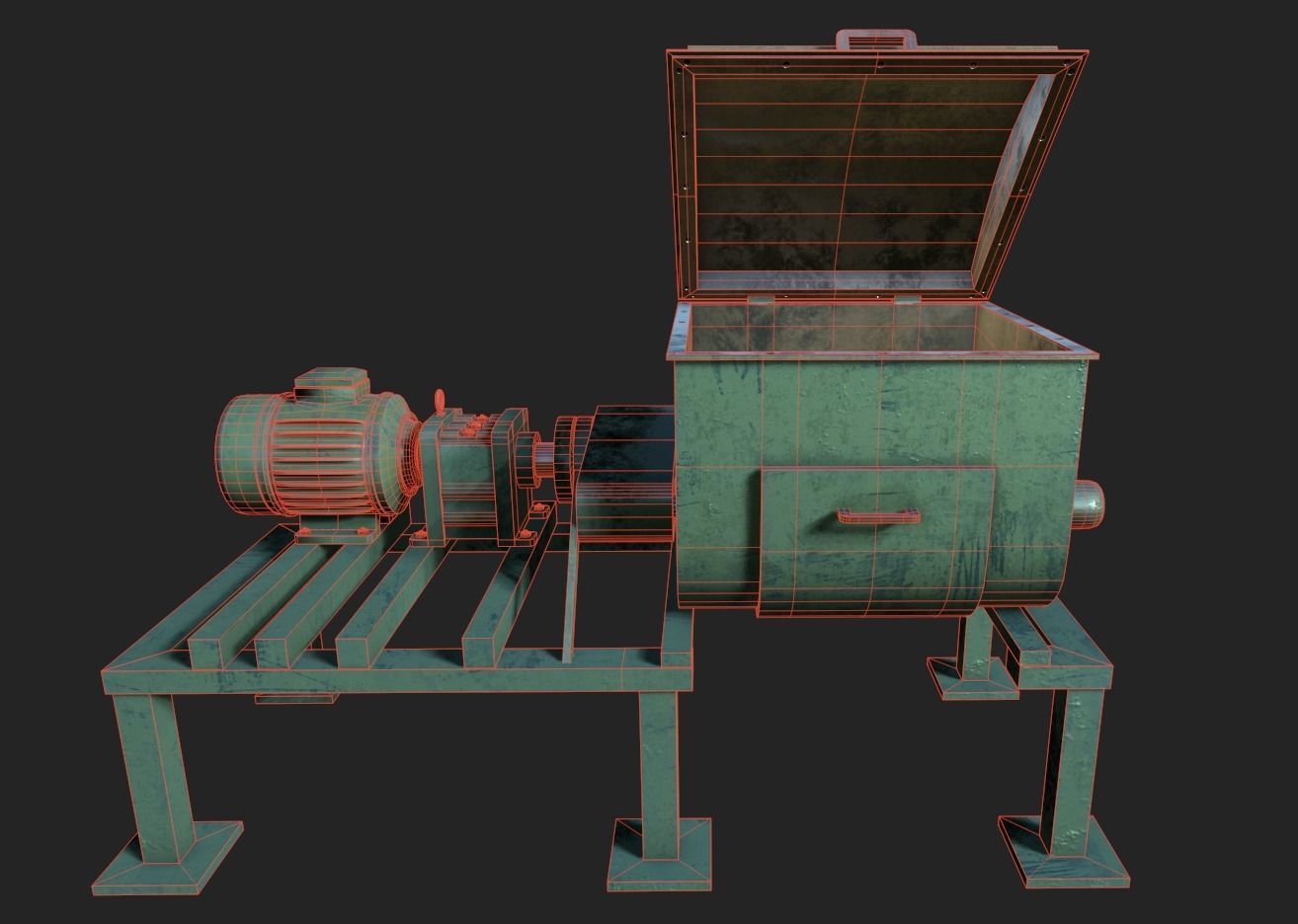 Z Blade Mixer Low-poly 3D model_12