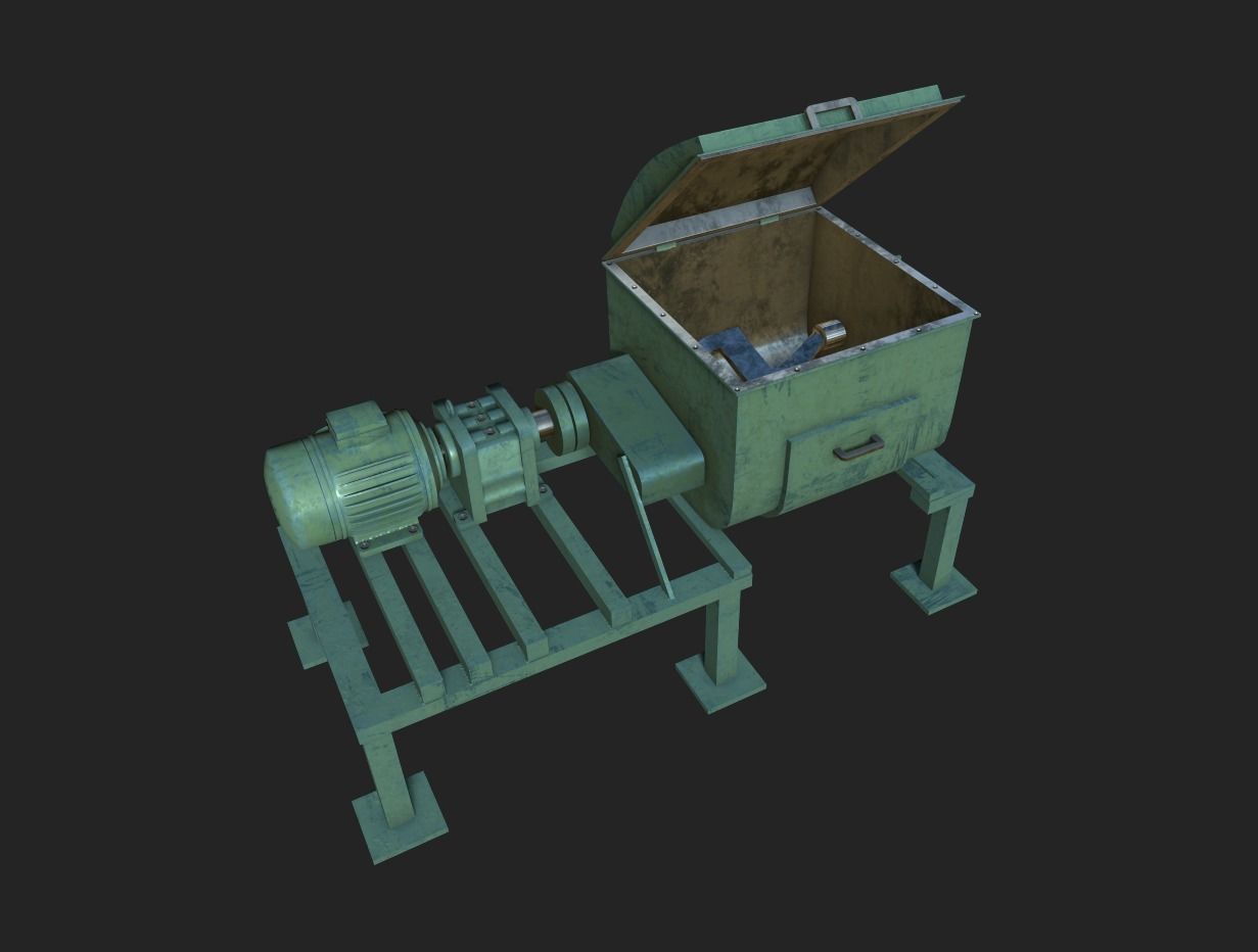 Z Blade Mixer Low-poly 3D model_7