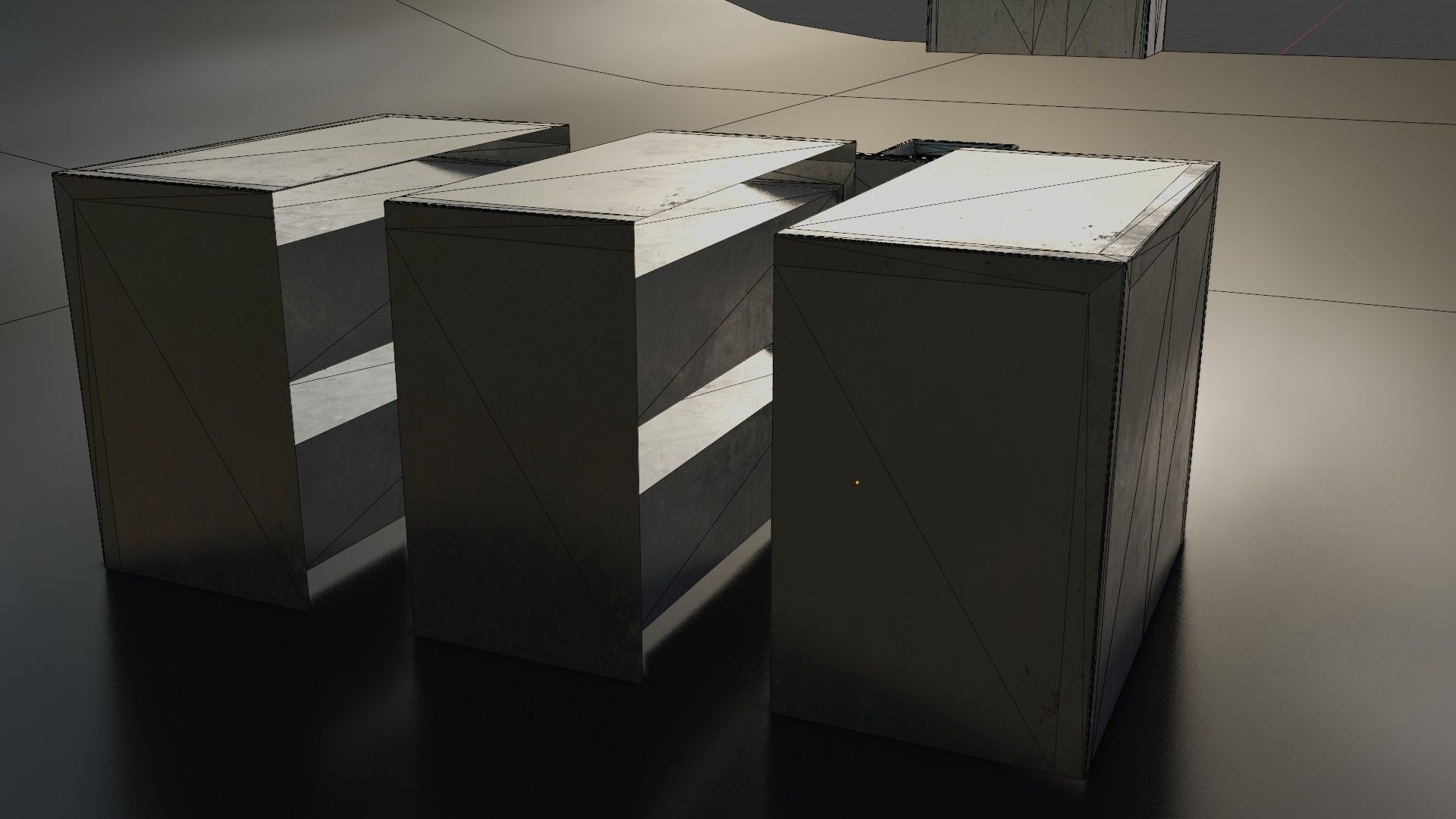 Old Dirty Morgue Drawer - Mortuary Fridge Low-poly 3D model_38