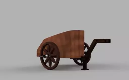 Chariot wooden cart Free 3D print model