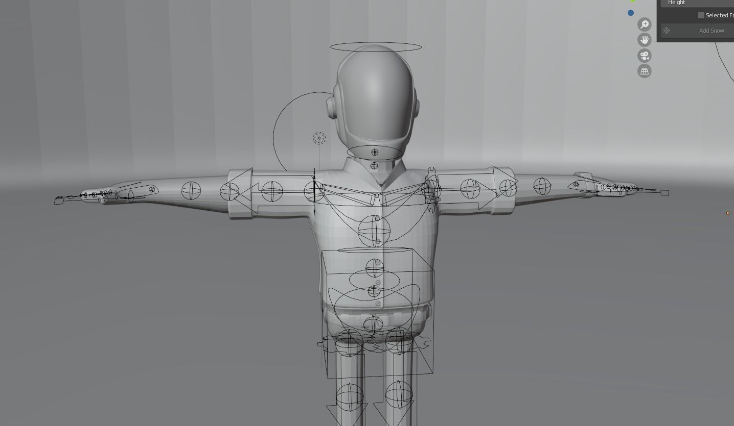 Daft Punk 3D Character for animation 3D model_4