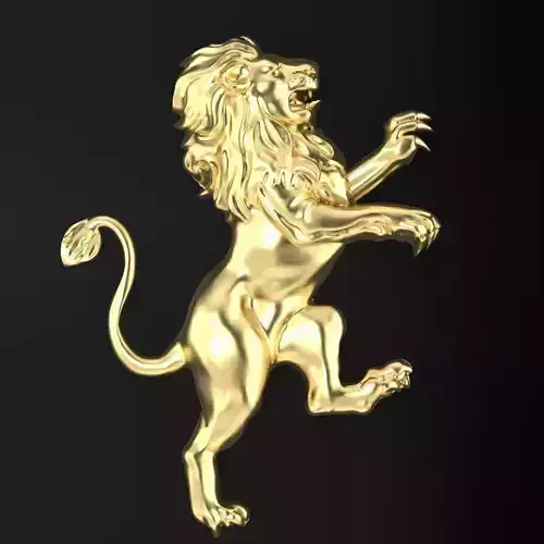 LION HERALDIC  3D print model