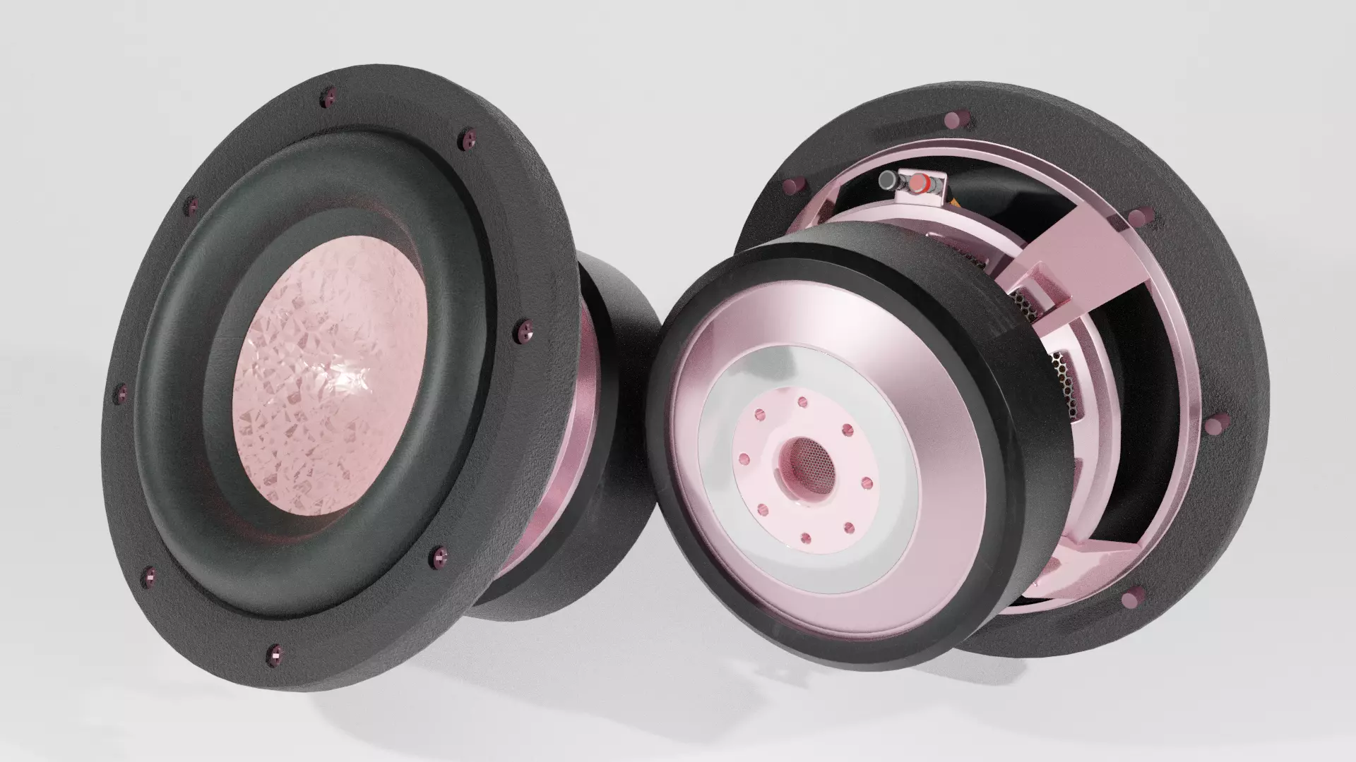 Woofer Speaker Rose 02 - Blender 3d 3D model