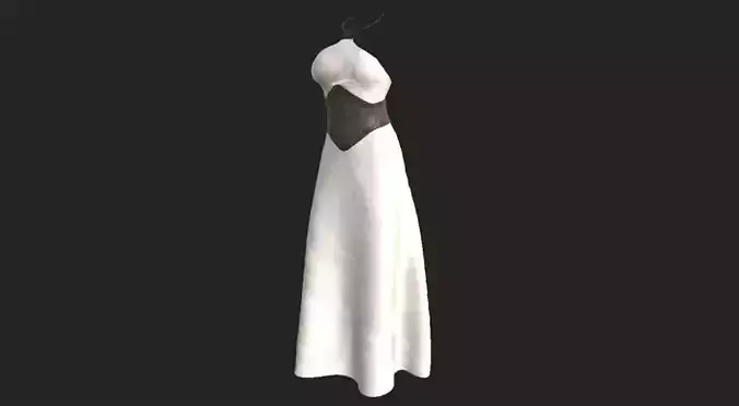 Dany Dress Low-poly 3D model