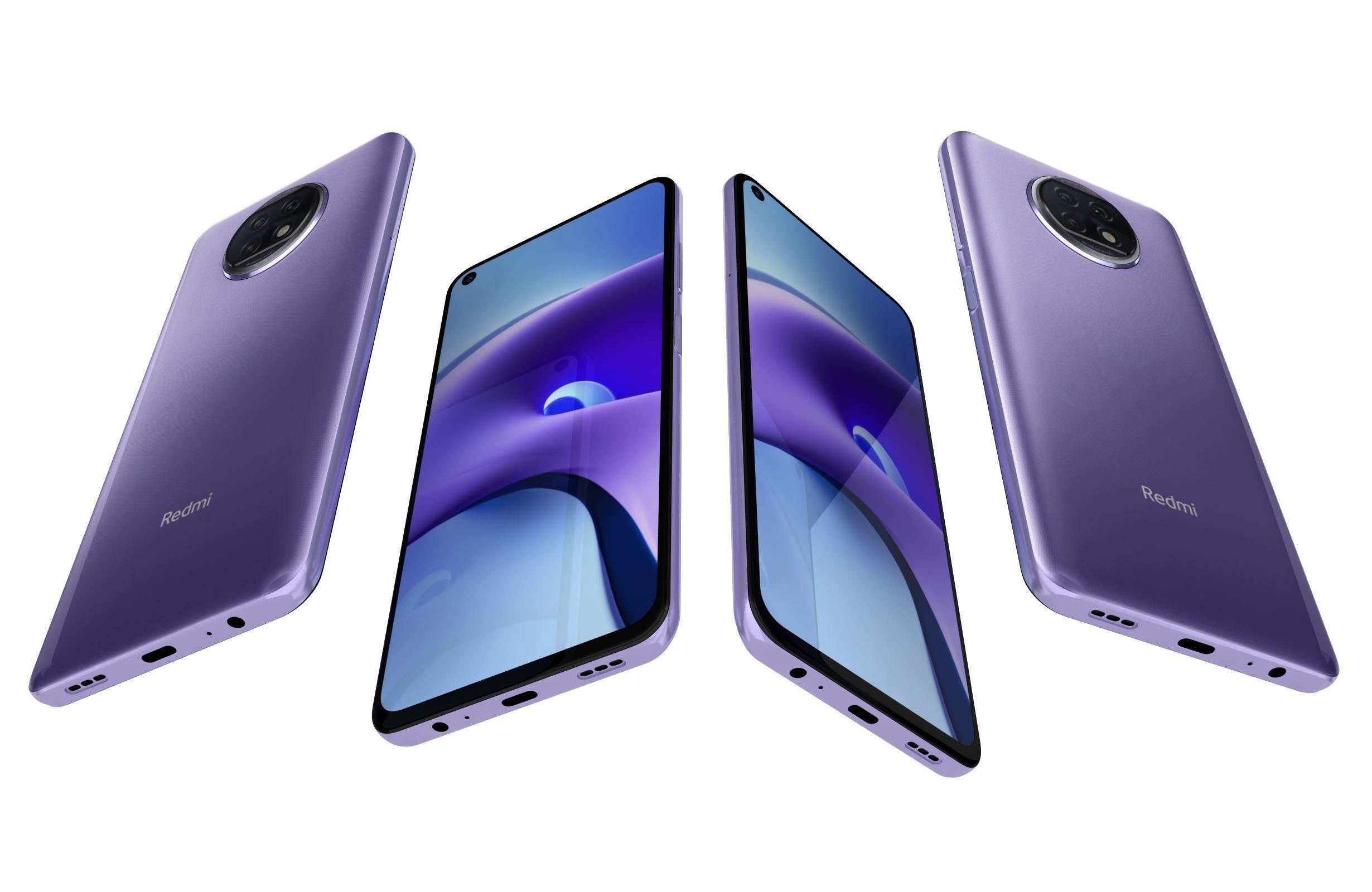 Xiaomi Redmi Note 9T Daybreak Purple 3D model_5