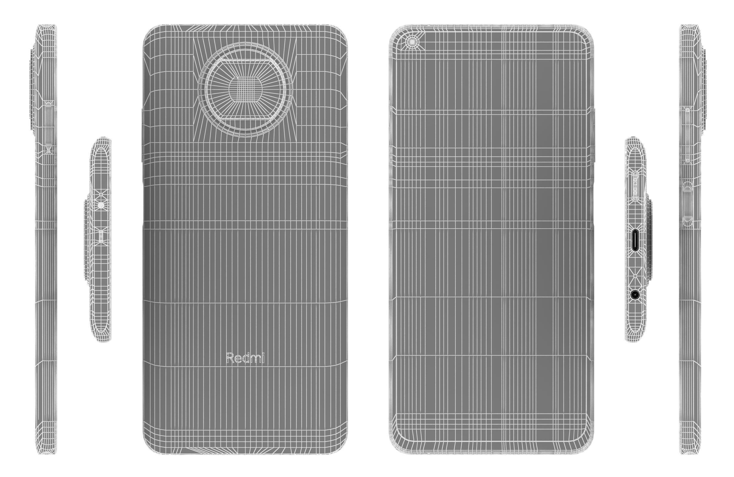 Xiaomi Redmi Note 9T Daybreak Purple 3D model_16