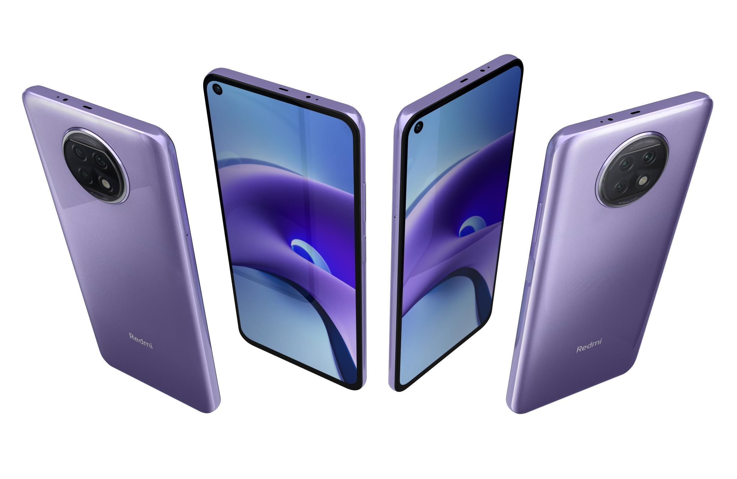 Xiaomi Redmi Note 9T Daybreak Purple 3D model_4