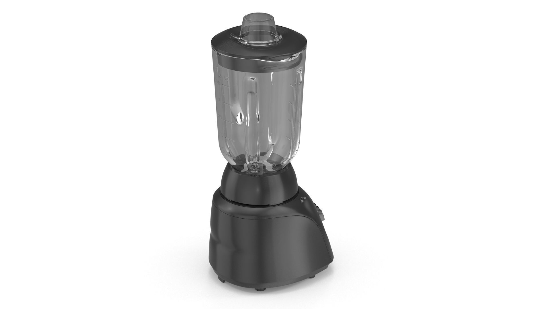Black Blender Low-poly 3D model_3