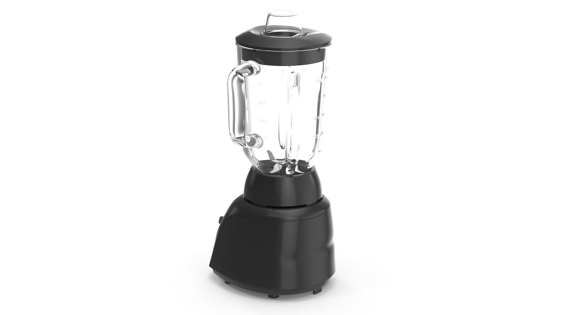 Black Blender Low-poly 3D model_2