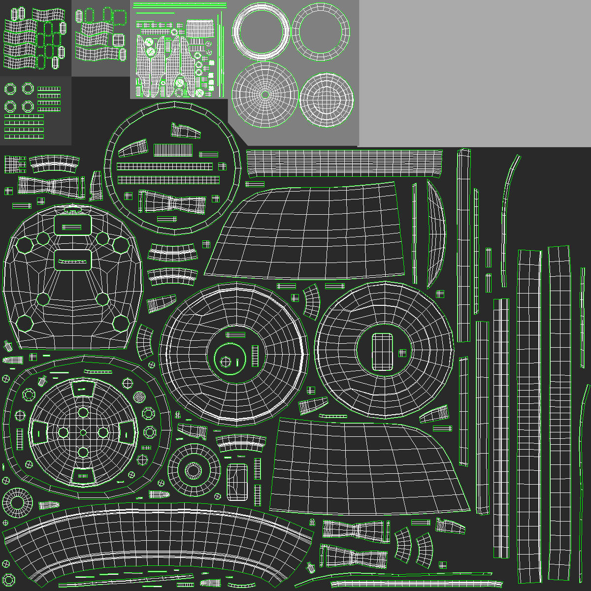 Black Blender Low-poly 3D model_10
