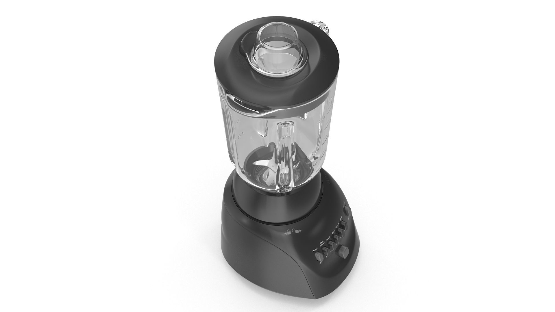 Black Blender Low-poly 3D model_4