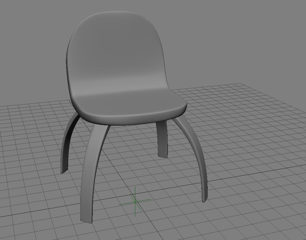 Funky Wooden Chair 3D Model Low-poly 3D model_5