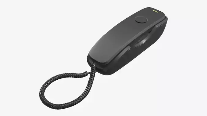 Corded phone compact  3D model
