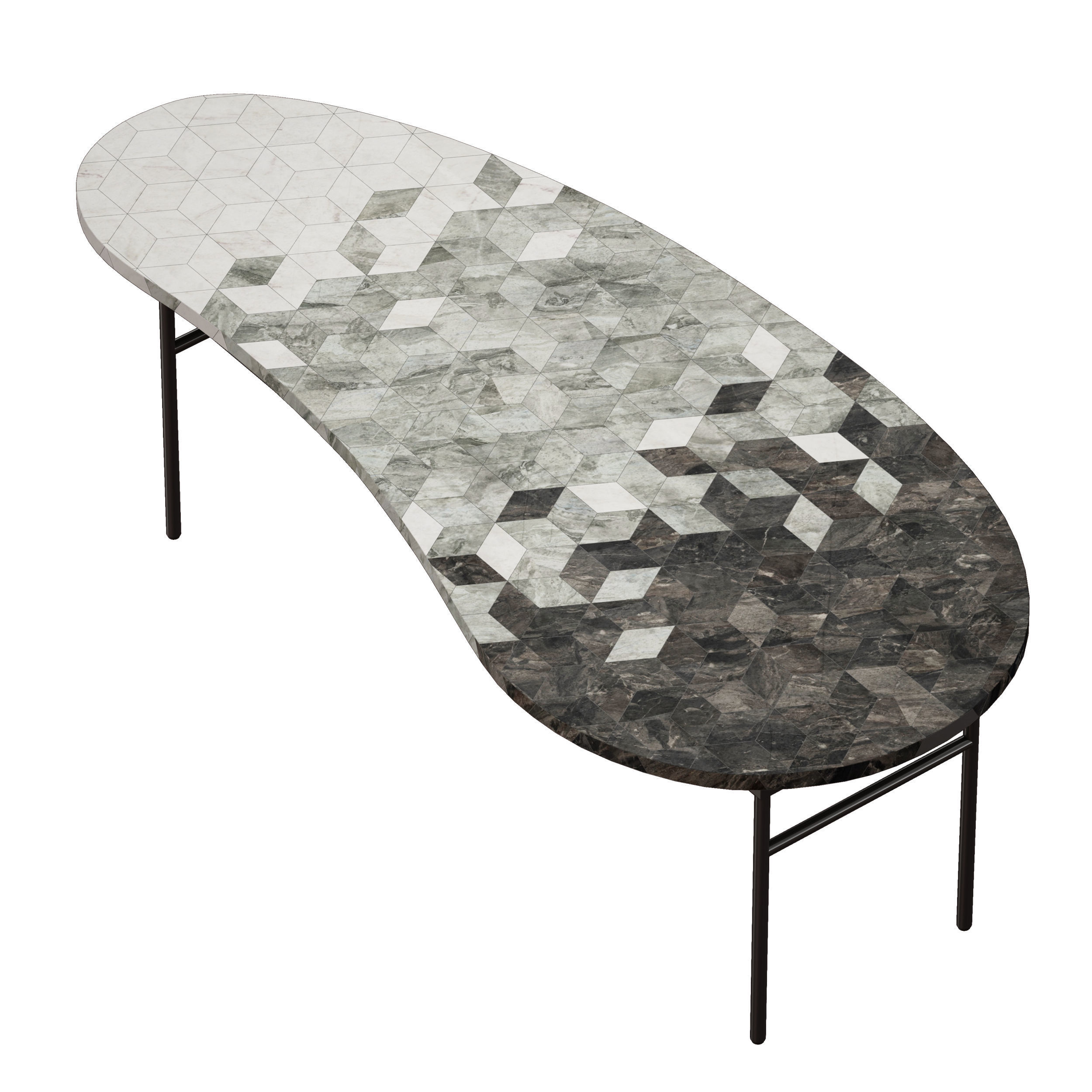 Liza Coffee Table Crate and Barrel 3D model_6