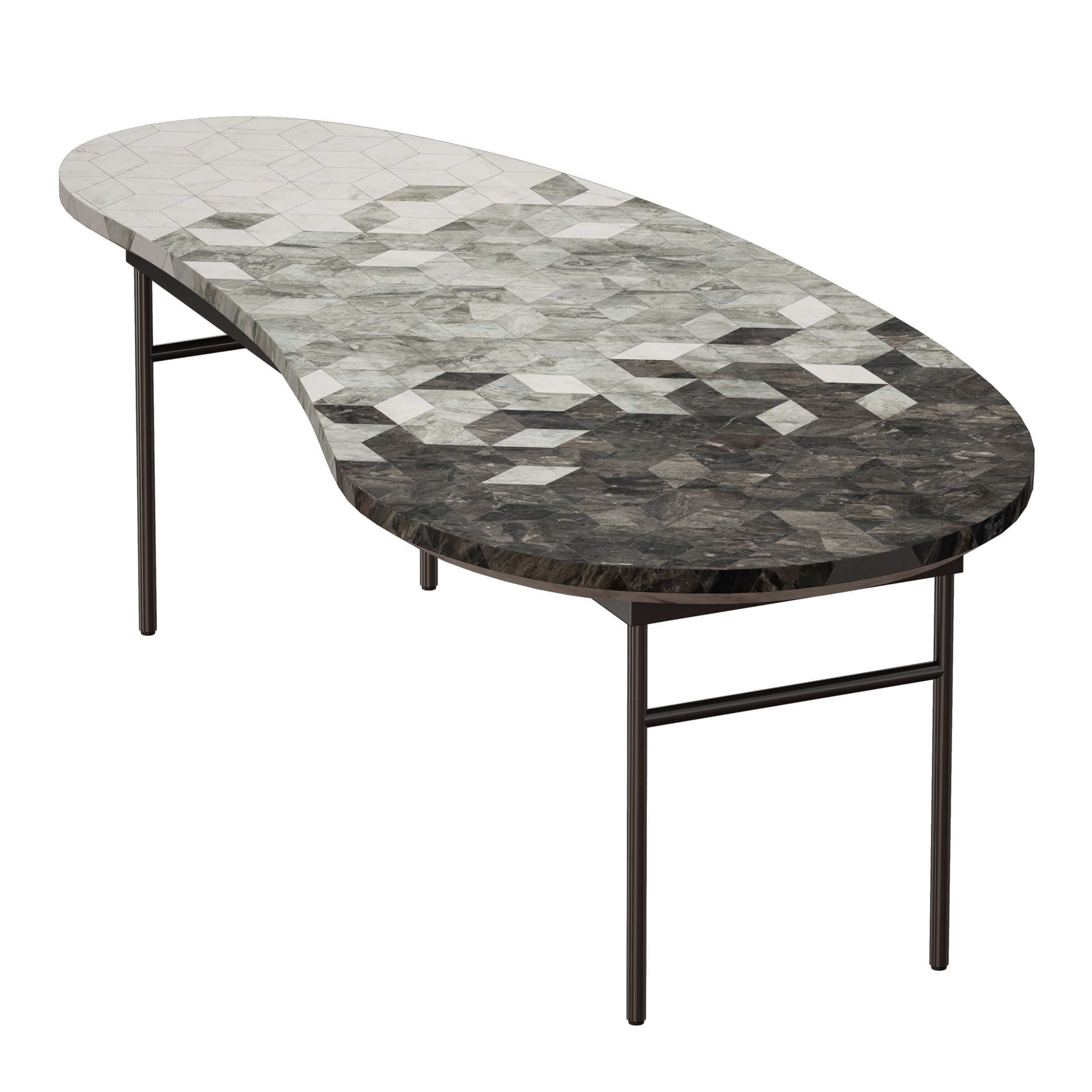 Liza Coffee Table Crate and Barrel 3D model_7