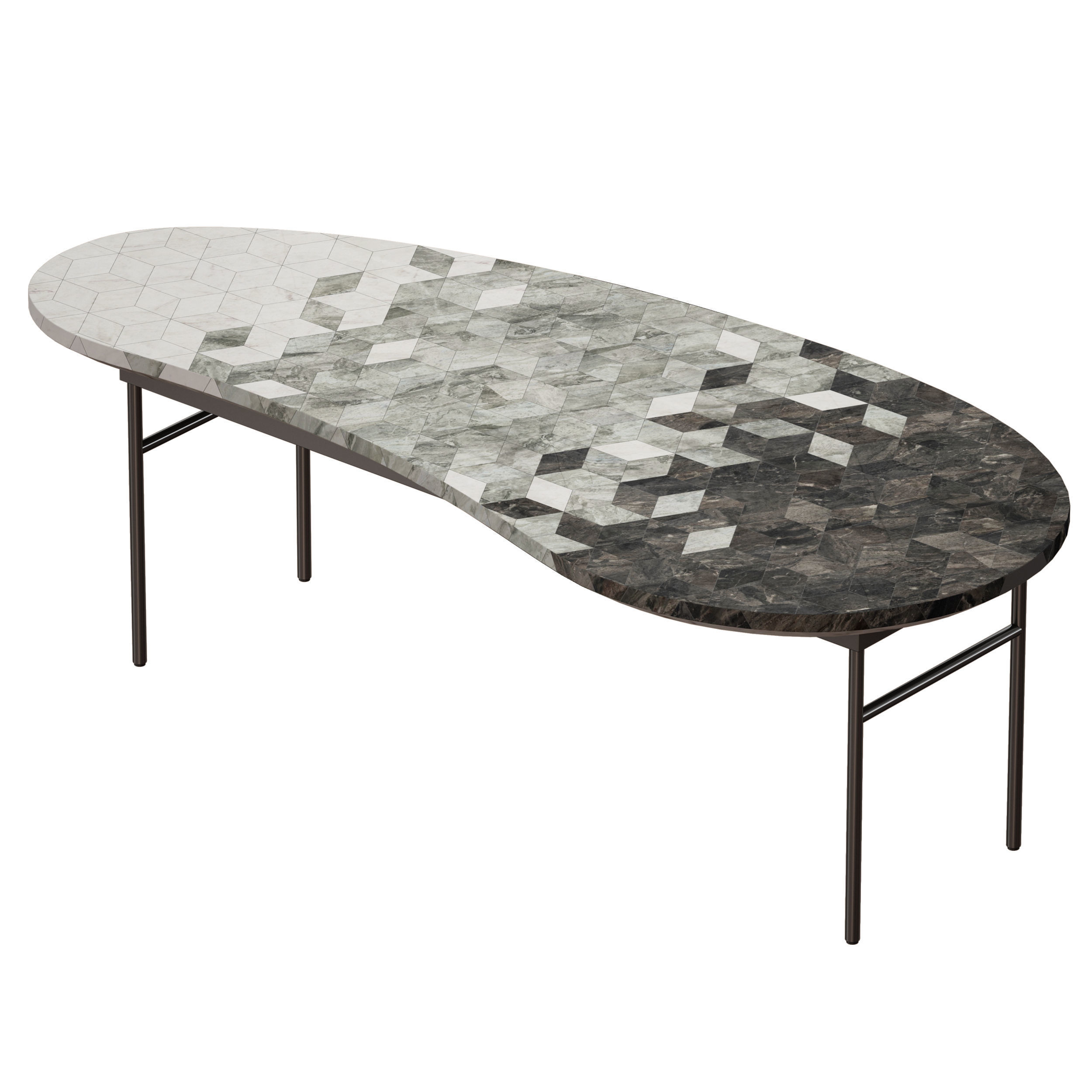 Liza Coffee Table Crate and Barrel 3D model_5