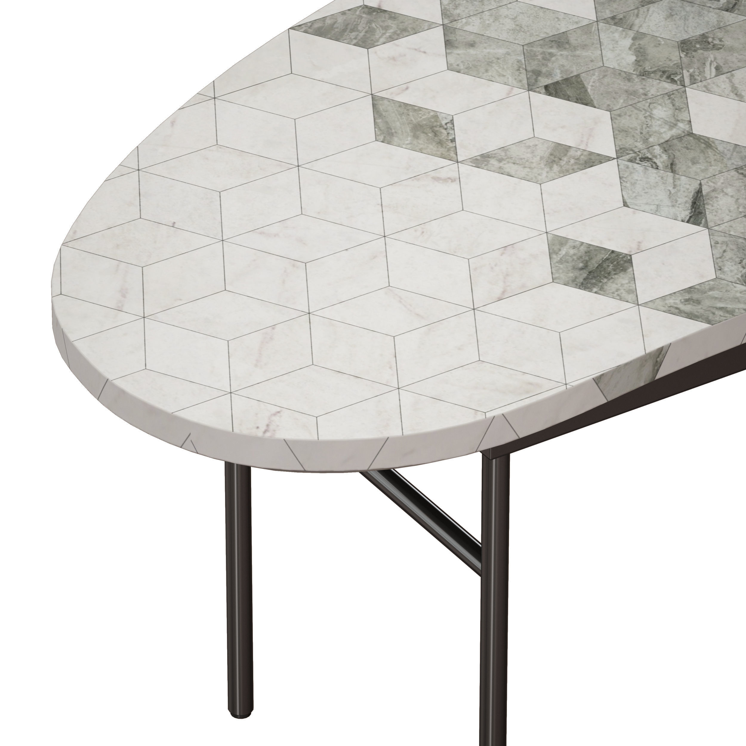 Liza Coffee Table Crate and Barrel 3D model_9