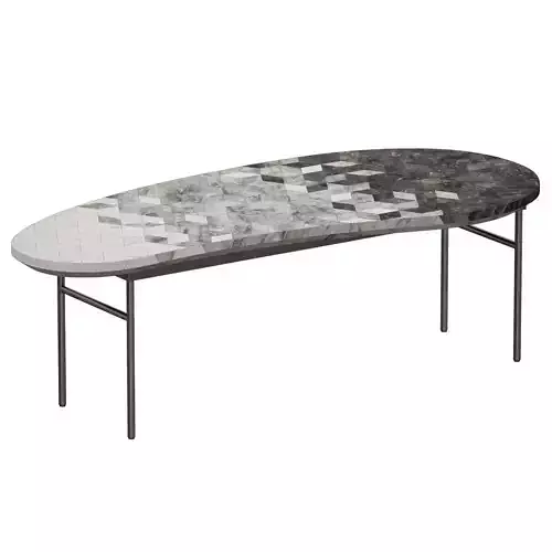 Liza Coffee Table Crate and Barrel 3D model