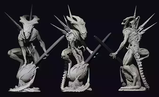 The Juvenile Queen 3D print model