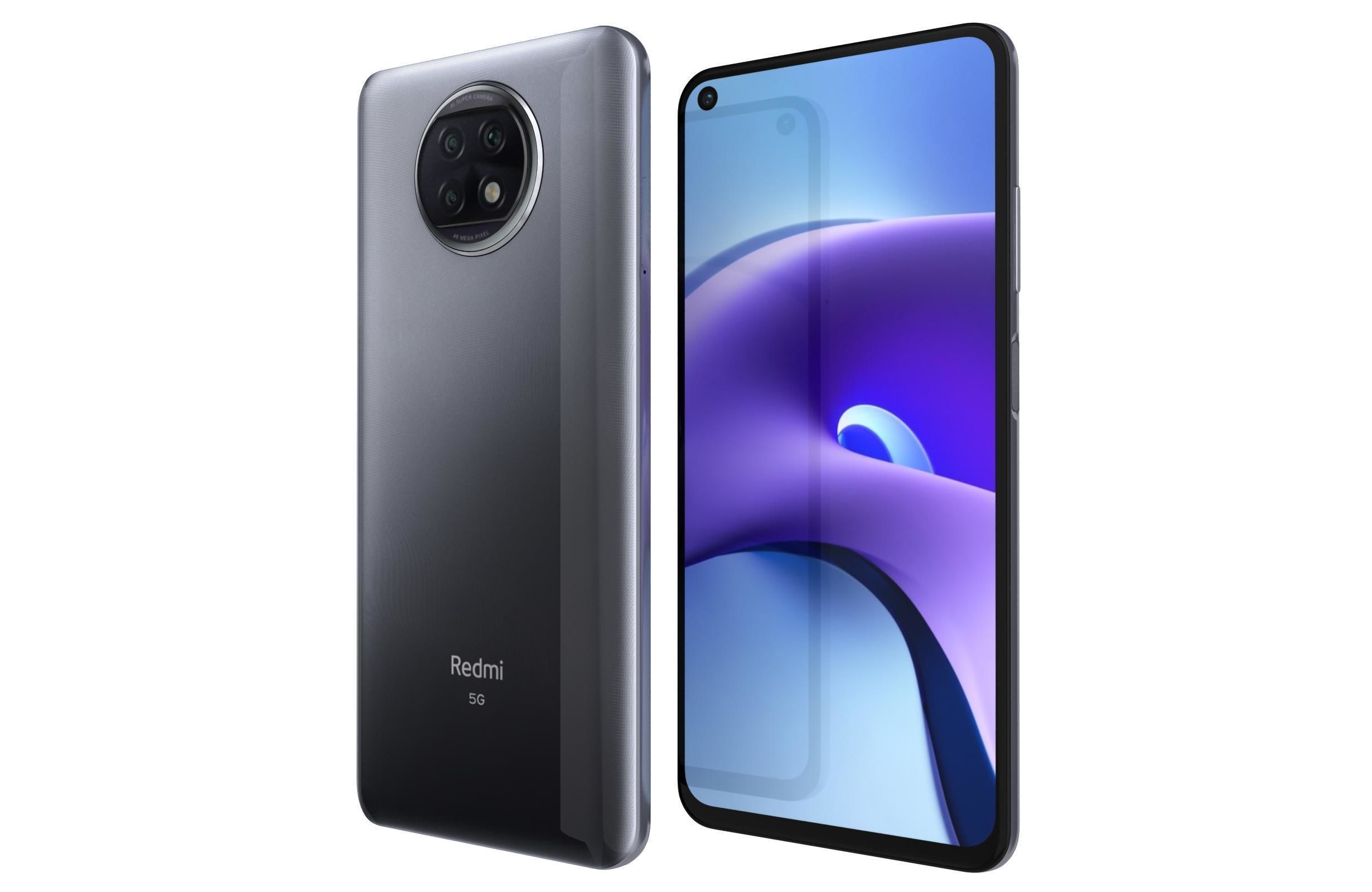 Xiaomi Redmi Note 9T Daybreak Purple And Nightfall Black 3D model_29