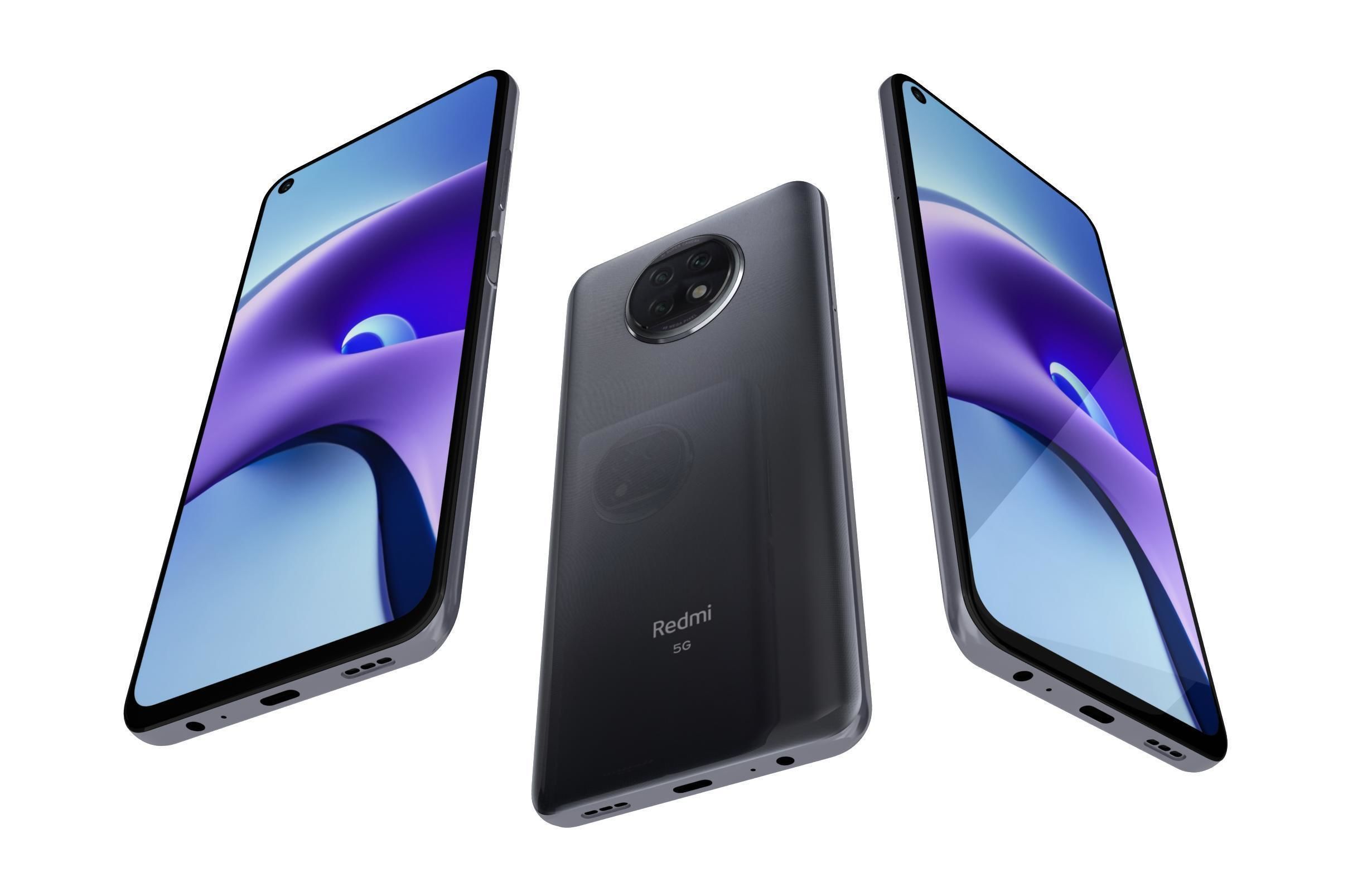 Xiaomi Redmi Note 9T Daybreak Purple And Nightfall Black 3D model_7